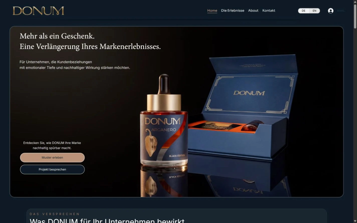 DONUM Austria: Website für besondere Geschenke